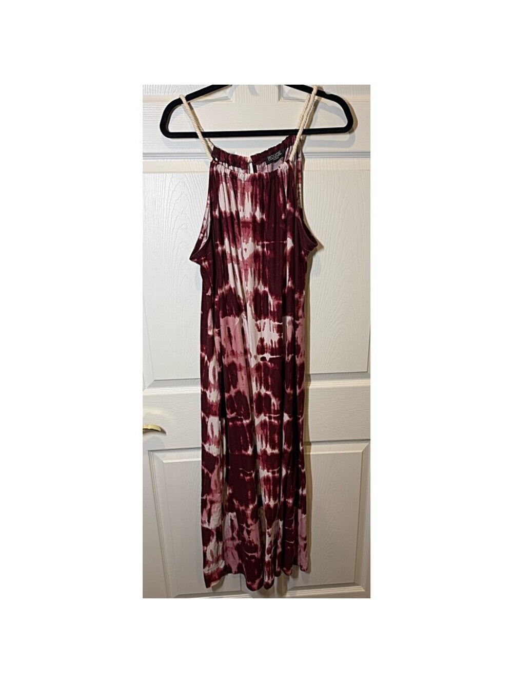 Plus Size Tie Dye Sleeveless Maxi Dress